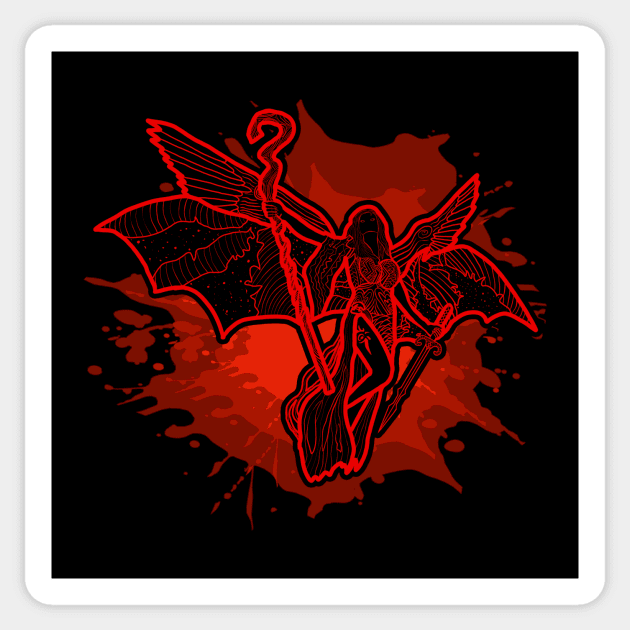 Kaalia of the Vast MTG EDH Commander Magic The Gathering Dragon Demon Angel Sticker by GraviTeeGraphics